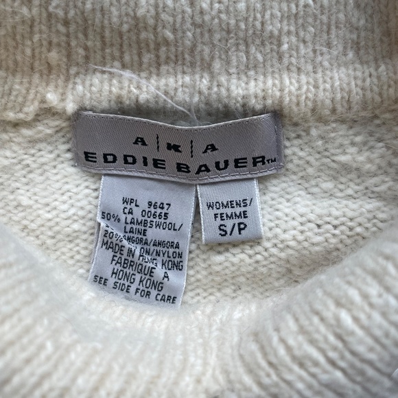 Sunday Best Polo Angora and Lamb's Wool Sweater Cream - Picture 4 of 10